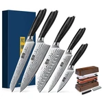 Hoshanho 5PCS Knife Set Powder Steel Chef With Sharpening Whetstone. Fixed Price $130.19.