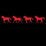 Moss Brothers Running Horses Reflective Trailer Decal. Fixed Price $33.49.