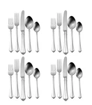 20-ONEIDA Juilliard Stainless Steel Flatware Piece Set New!. Fixed Price $134.00.