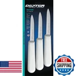 Dexter-russell Sani-safe 3 " Paring Knives Pack, High Carbon Steel Blade, Sl. Fixed Price $34.47.