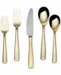 Mikasa Delano Gold Plated 5 Piece Flatware Set T1124. Fixed Price $71.99.