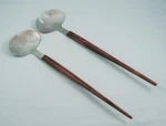 Nevco Stainless Steel Salad Servers, Made Japan. Fixed Price $18.00.