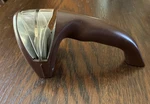 Vintage Cutco Kitchen Knife Sharpener Hand Held Pull Through Brown Usa. Fixed Price $24.99.