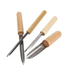 Videopup 4PIECES Wood Handle Stainless Steel Semicircular Puncher Pottery Cla.... Fixed Price $21.05.