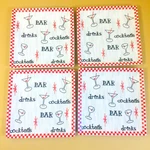 (4) Boston Warehouse Bar Plates Cheese & Cracker Snack 6.25 Square Set Of. Fixed Price $14.00.