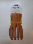 Natural Bamboo Salad Hands Tossers Servers Tongs Kitchen Helper Pack Of 2 Core. Fixed Price $5.99.
