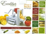 Excalibur Nourish Life 3-IN-1 Food Slicer Slice/shred/curl. Fixed Price $23.74.