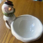 Ganz Snowman Butter Spreader Knife W/ Bowl 5". Fixed Price $8.00.
