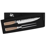 Shun Premier Blonde 2 Piece Carving Set With 9.5 Inch Slicing Knife And. Fixed Price $379.95.