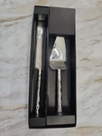 Olivia & Oliver 2PC Cake Server Set Polished Silver Finish Wedding Event. Fixed Price $12.60.