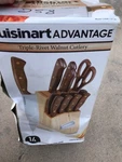 New Cuisinart 14 Pc Wood Handle Stainless Steel Knife Set & Storage Block. Fixed Price $53.99.