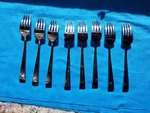 Wallace Julienne Dinner Forks 7 3/8"DISCONTINUED. Fixed Price $44.43.