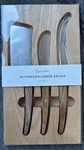 Sur La Table 3 Piece Olivewood Cheese Knives, Charcuterie Board. Fixed Price $57.99.