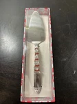 Wild Eye Designs Art Red/clear Glass Beads Handle Novelty Cake Server Nib Nice. Fixed Price $12.99.