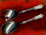 Godinger Baroque Silver Plated Fork & Spoon Salad Set New Free Shipping!. Fixed Price $19.95.
