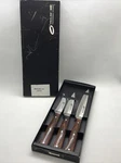 Vtg Proline 440 Professional Cutlery 3PC Kitchen Knife Set Wooden Handles Mint. Fixed Price $69.99.