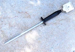 Victorinox Sharpening Steel 10 Inch Regular Cut Round Black Nylon Handle. Fixed Price $39.99.