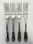 Oneida Community Cube Shell 1978 Silverplate Dinner Forks Set Of 4 Good. Fixed Price $23.40.