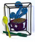 Urban Art Hand Welded Painted Metal Wall Table Decor Fork Spoon Hot Coffee/tea. Fixed Price $10.00.