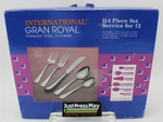 International Gran Royal Stainless Steel Flatware Set - 114 Piece Service For 12. Fixed Price $127.49.