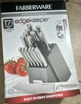 Farberware Edgekeeper 17-PIECE Stainless Steel Knife Block Set W/ Sharpener. Fixed Price $45.46.