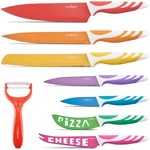 Chopmate Stainless Steel Non-stick Ceramic Coated 8 Piece Kitchen Knife Set. Fixed Price $21.99.