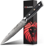 Yokashi Japanese Paring Knife 5" Inch 67-LAYERS Damascus Steel, Full Tang VG-10. Fixed Price $35.00.