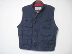 Vintage Cosi Classic Outdoor Fishing Vest Mens Medium Blue Zip Pockets Cotton. Fixed Price $11.69.