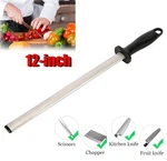 12IN Diamond Knife Sharpener Steel Honing Rod Chef Kitchen Home Sharpening Tool. Fixed Price $11.92.