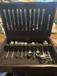 Lot Oneida Shelley Cube Stainless Flatware 58 (5)10 Settings + Serving Pcs. Fixed Price $399.99.
