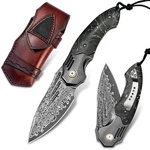 Vnla Handmade VG10 Core Damascus Steel Folding Pocket Knife,forged S.... Fixed Price $117.33.