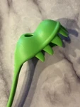 Fred Dinosaur Pasta Server Green Plastic Dishwasher Safe. Fixed Price $11.00.