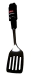 Oxo Steel Good Grips Stainless Turner, 12",SLOTTED, Black Soft Handle. Fixed Price $11.99.