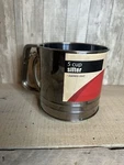 Robinson Knife Company 5-CUP Stainless Steel Triple Screen Flour Sifter (p). Fixed Price $14.90.