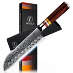 Fanteck Damascus Santoku Knife 7 Inch Kitchen Ultra Sharp. Fixed Price $85.16.