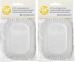 Wilton 50-COUNT White Petite Loaf Baking Cups, 3 X Inches (2-PACK). Fixed Price $10.62.