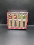 Russ Bonnie Lynn Cottage Christmas Cheese Spreader Set Of 4 Original Box. Fixed Price $9.59.