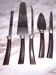 Vinatge Amway Stainless Usa Bakelite Antler Handle Knives-serrated Set Of 5. Fixed Price $30.14.