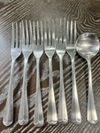 7 Vollrath Japan Stainless Steel 8 1/2" Forks Soup Spoon Replacement Silverware. Fixed Price $22.00.