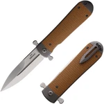 Ganzo Knives Samson Folding Knife 3.75" D2 Tool Steel Blade Brown G10 Handle. Fixed Price $64.99.