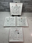 Mud Pie Holiday/christmas 7.5 Appetizers/dessert Plates Adult Humor Set Of 4. Fixed Price $30.55.