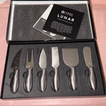 Icosa Lunar 6 Piece Cheese Knife Set New Stainless. Fixed Price $33.65.