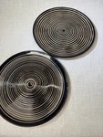 Roro Ceramic Stoneware Hand-molded Spiral 10.75 Dinner Plates Set Of 2. Fixed Price $19.99.