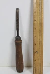 Fine Vintage Cast Steel Woodworking 5/16" Chisel Tool INV#ST34. Fixed Price $25.00.