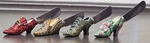 Boston Warehouse Set Of 4 Spreaders Stainless Steel Knives Ladies Shoes Theme. Fixed Price $20.00.