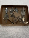 American Folk Art Cheese Forks Markers (clay-company) Nib. Fixed Price $22.50.
