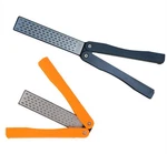 2 Pack Folding Knife Sharpener Double Sided Stone For Outdoor Camping Kitchen. Fixed Price $21.99.