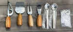 Pampered Chef Charcuterie Utensil Set Stainless Steel Wood Handle. Fixed Price $19.99.