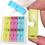 Essential 12-PIECE Food Clips Set Assorted Colors For Kitchen Organization. Fixed Price $5.59.