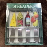 Boston Warehouse Gourmet Wine & Cheese Spreaders - Set Of 4 Knives New. Fixed Price $15.00.